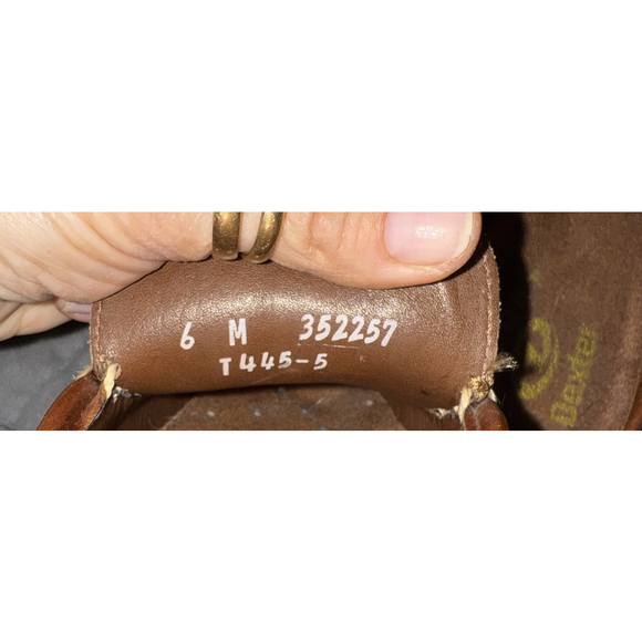 Dexter Comfort Moccasin Slip-on Loafers Brown Leather Mules Women's 6M NEW USA - Picture 4 of 6